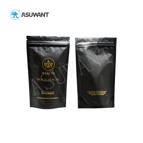 Молния Биодеградабле стоит вверх окно мешка для табака печенья ТХК КБД семени засорителя конопли