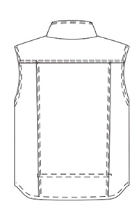 Куртка жилета зимы 2 людей Workwear 180gsm холода застежка-молнии пути