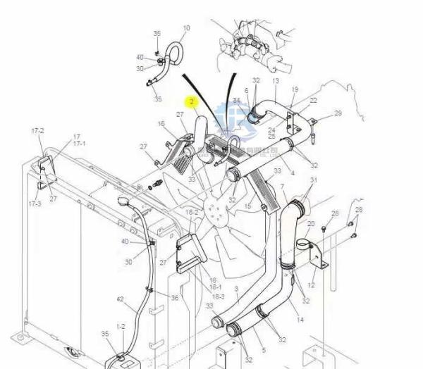LC05P01464P1 J08E Engine Radiator Hose Kobelco Engine Parts SK330-8 SK350-8