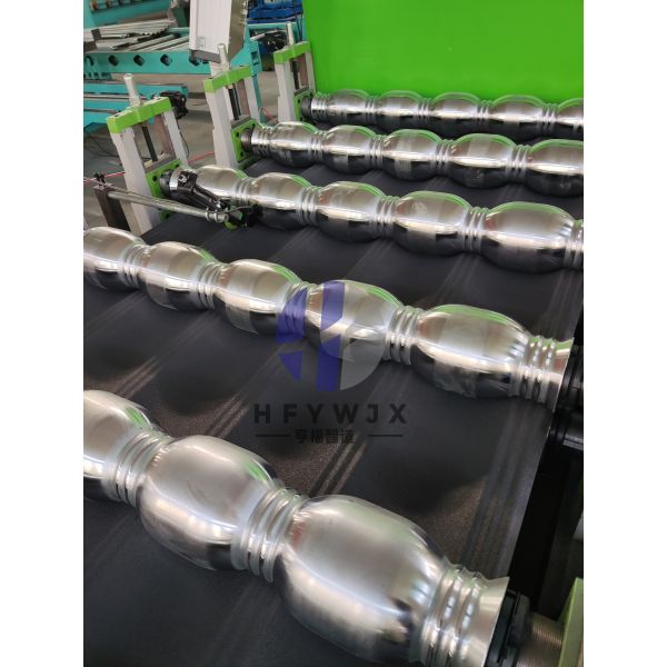 Professional 1110 Glazed Tile Production Line 16-21 Roll Forming Stations PLC Control System