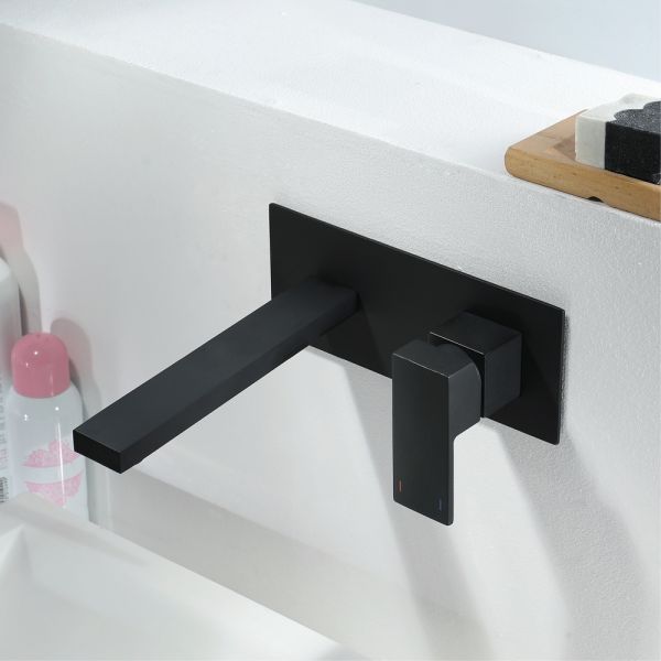 Single Handle Concealed Basin Faucet in Chrome Plated Copper Material for Bathroom