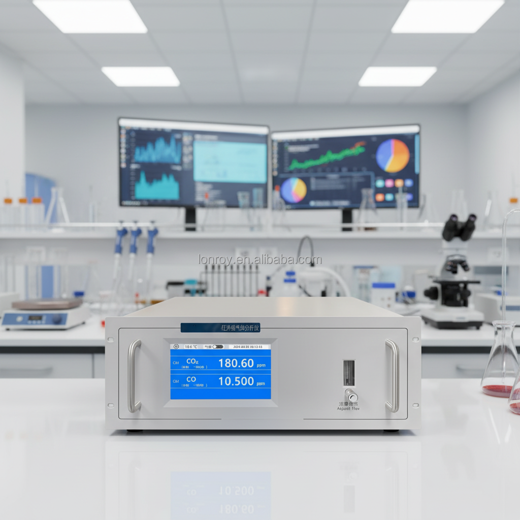 NDIR Non-Dispersive Infrared Gas Analyzer High Sensitivity LCD Touch Screen Total Hydrocarbons Content Tester