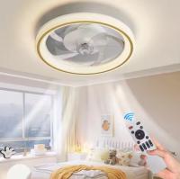 Factory Remote APP Control Smart Low Profile Ceiling Fan Light Flush Mount LED Ceiling Light 6 Wind Speeds New Technology Ceiling Fans