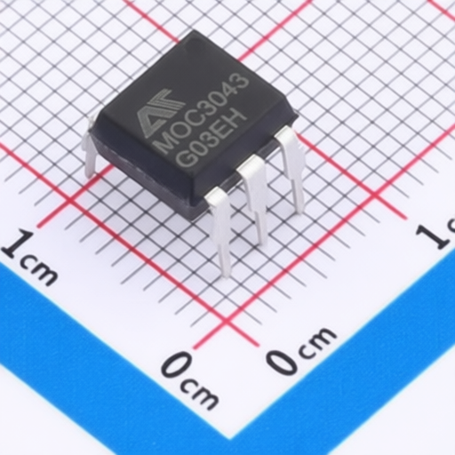 Thyristor optocoupler AOTE MOC3043M ideal for consumer electronics motor control and lighting dimming