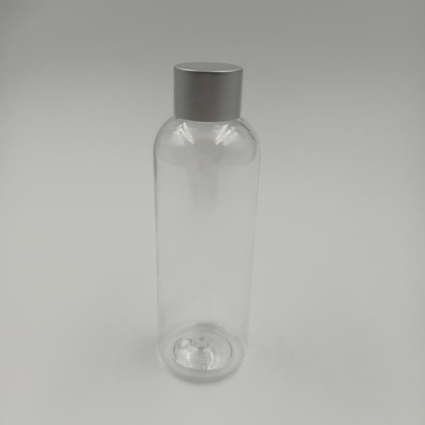Garrafas de plástico transparente garrafa de óleo para cabelo embalagem cosmética garrafa com tampa superior