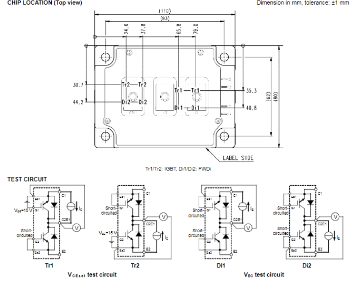 CM400C1Y-24S 203G IGBT MODULE S-SERIES AC SWITCH IGBT Модуль, предназначенный для использования в электропередачах