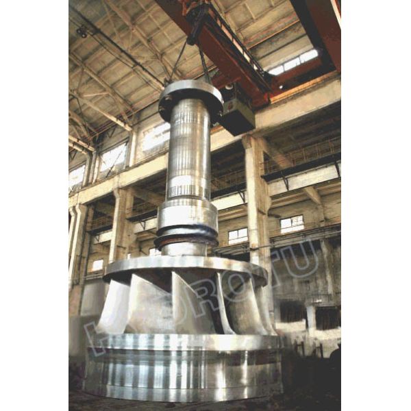 Durable Stainless Steel Francis Turbine Runner 0Cr13Ni4Mo Construction 100KW-20MW Capacity Hydropower Use