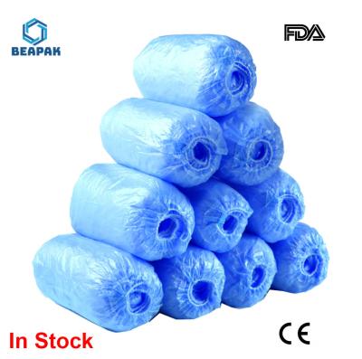 Non Toxic Disposable Shoe Covers Anti Slip Polypropylene PE Water Resistant