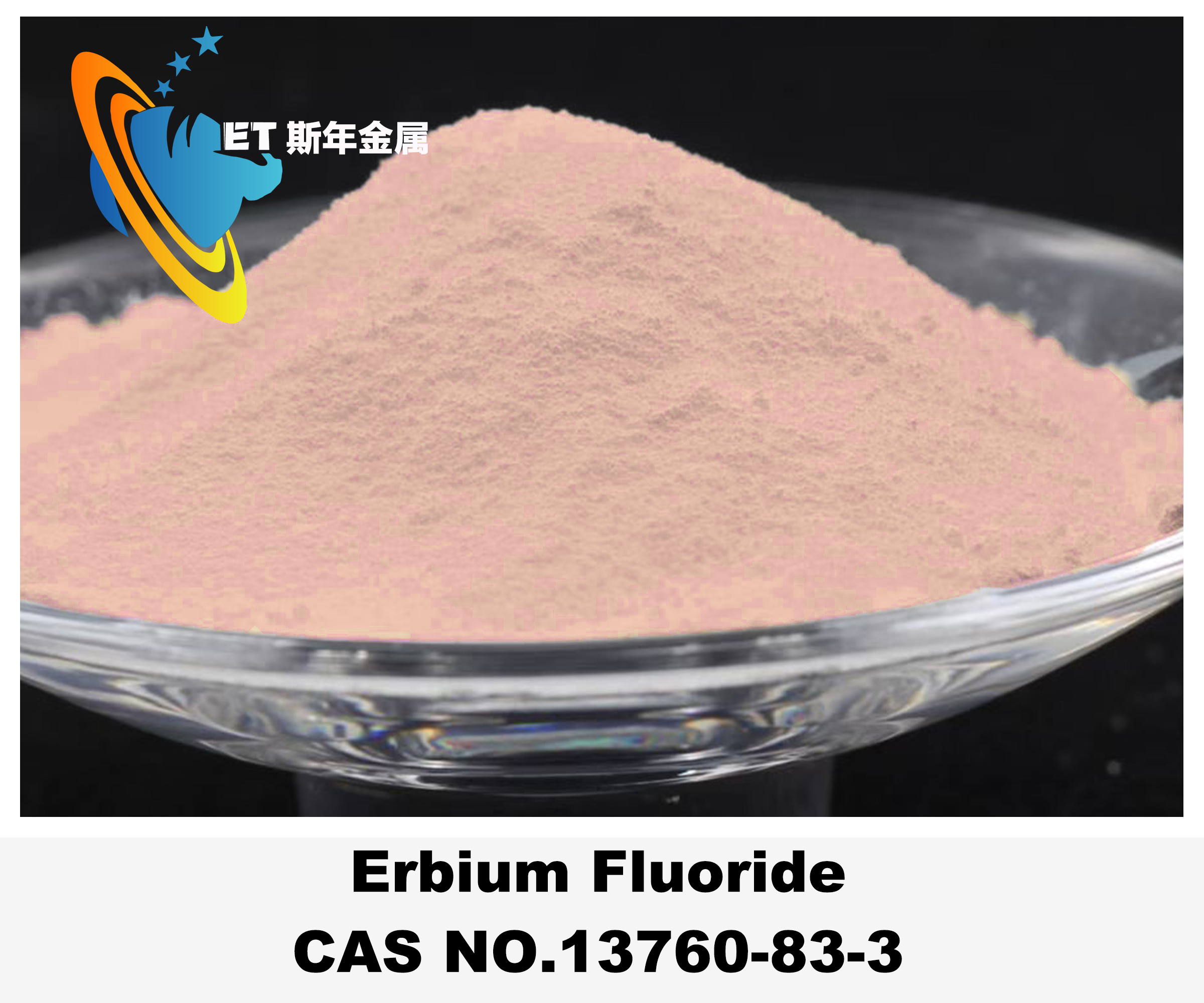 99.9 Purity Erbium Fluoride ErF3 Rare Earth Fluorides Pink Powder