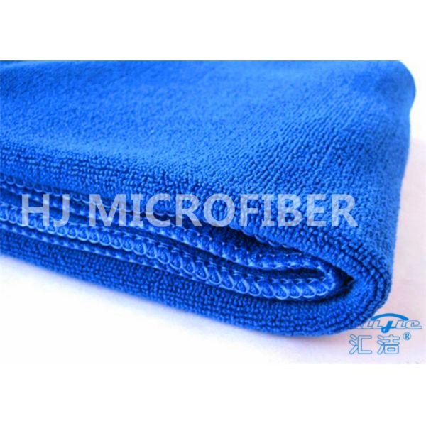 Professional Royal Blue Window Car Cleaning Cloth / Microfiber Drying Towel For Cars