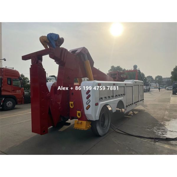 40 Tons Heavy Duty 3 Stages Booms Integrated Wrecker Body 