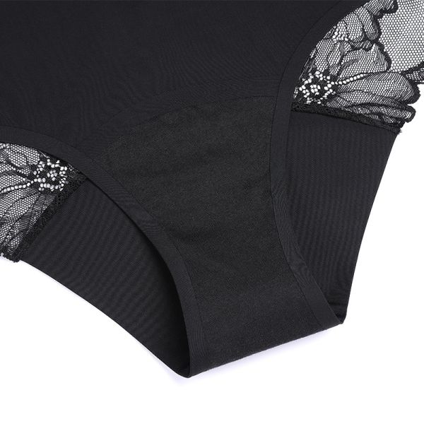 Menstrual Period Proof Underwear Leakproof Flower Mesh Sexy Transparent Underwear