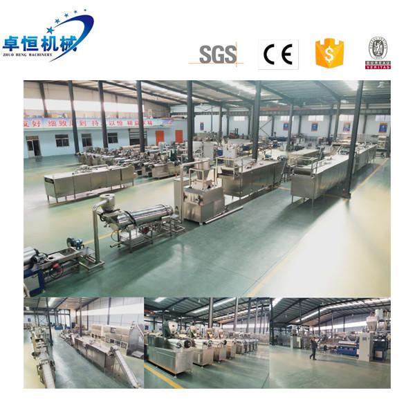 Commercial Food Machine Automatic Extruded Fried Snack Wheat Corn Chips Making Line