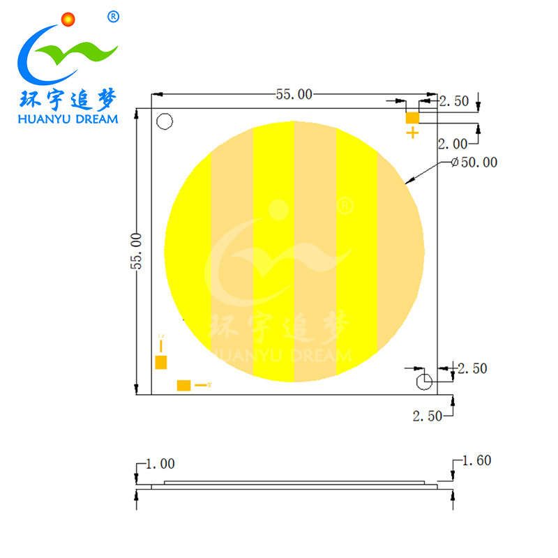 Двухцветный перестраиваемый светодиод COB 2700K 6000K 12W+12W High CRI/TLCI