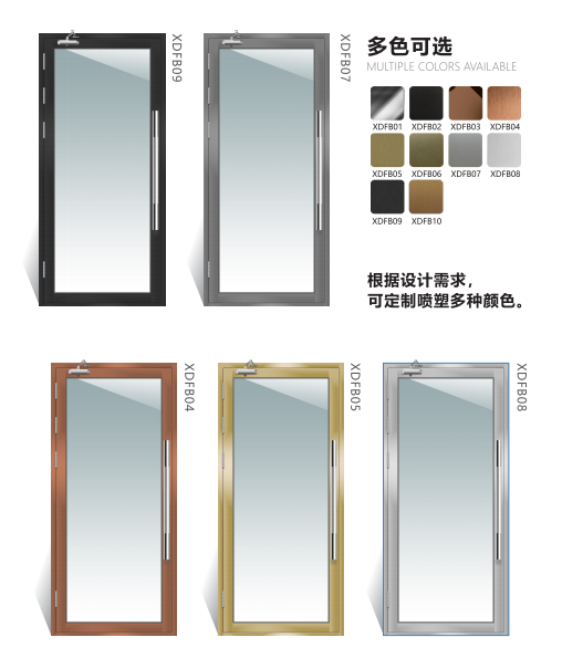 Contemporary 2 Hour Fireproof Steel Door Soundproof Glass Steel Door