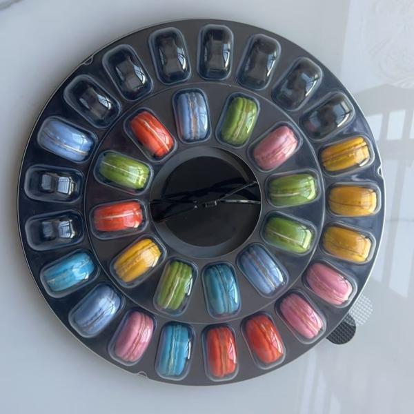 Portable Macaron 33-grain Packaging Transparent Macaron Tray Packaging Transparent Box Plus Carton Packaging Supplier