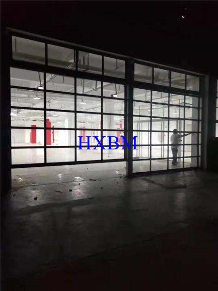 Aluminium glass Garage Doors With powder coated color and Remote Control for construction