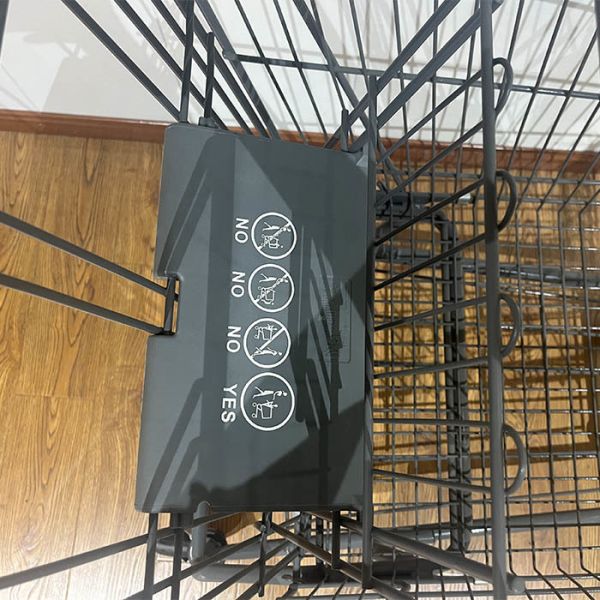 150L Store Carring Supermarket Pushcart Steel Shopping Cart