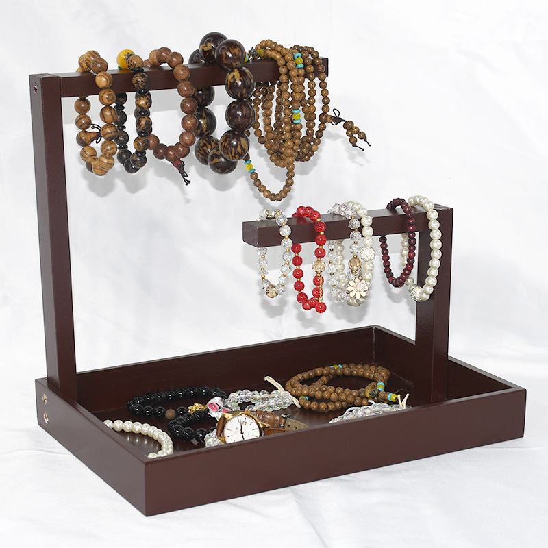 Solid Wood Bracelet Storage Rack Bracelet Display Jewelry Box Display Bracelet Watch Hanger Necklace Jewelry Display Rack
