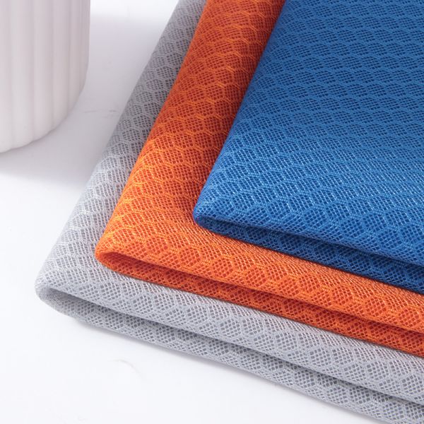 Hexagonal Sandwich Mesh 2.0mm Thickness with Polyester Interwoven Yarns - Airflow Optimized for Ergonomic Chair/Backpack Panels