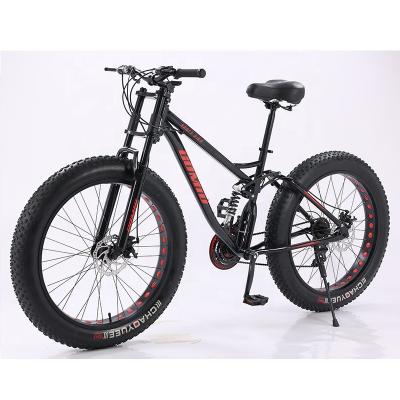 200kg Load Capacity Full Suspension Mountain Cycle Bicycle OEM Customizable Fat Tire Bike for Snow and Mountain Terrain