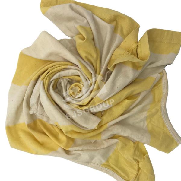 Free sample High cotton percentage Reusable Light Color Pure Cotton T Shirt Industrial Rag Wiping Rags for Cleaning