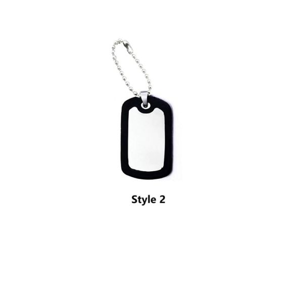 Personalized Blank Stainless Steel ID Metal Dog Tags Name Tag Sublimation Dog Tag Blanks