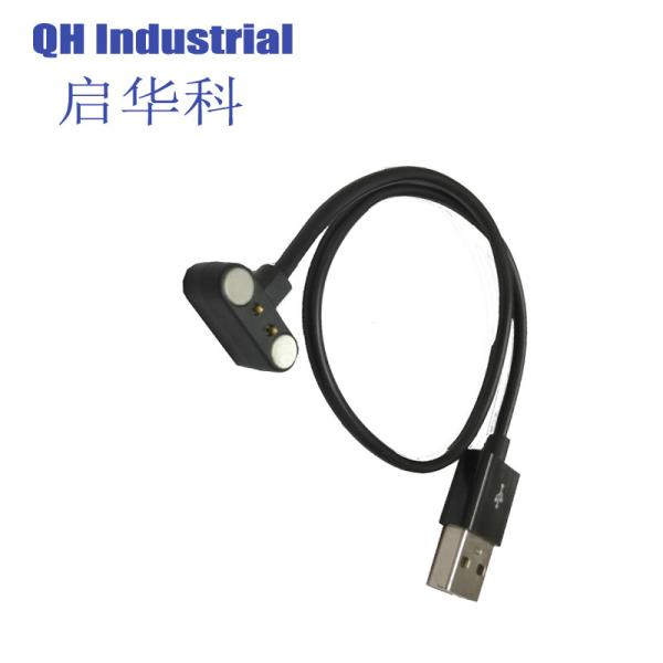 2Pin Chinese Manufacturer Battery Double-End Magnetic Pogo Pin  Pogo Pin Connectors For Smart Watch