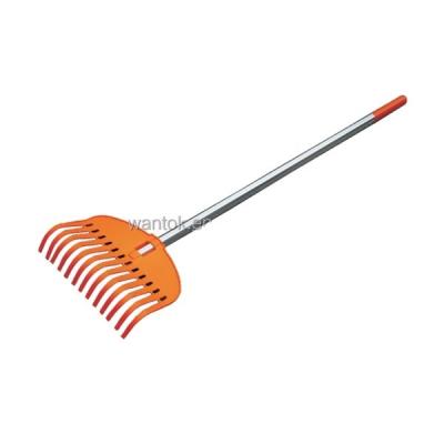 Telescopic Aluminium Handle Plastic Garden Rake for Easy Leaf and Debris Collection