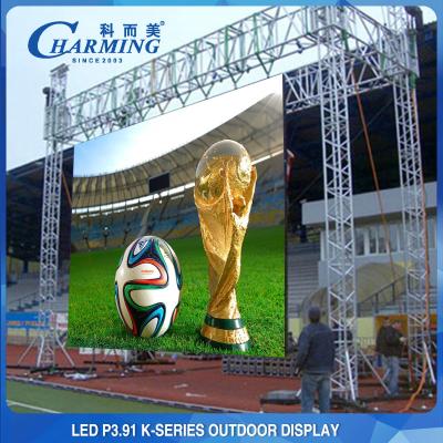 Parede de vídeo externa anti-colisão, tela de LED de aluguel de palco fino P3.91 P2.6