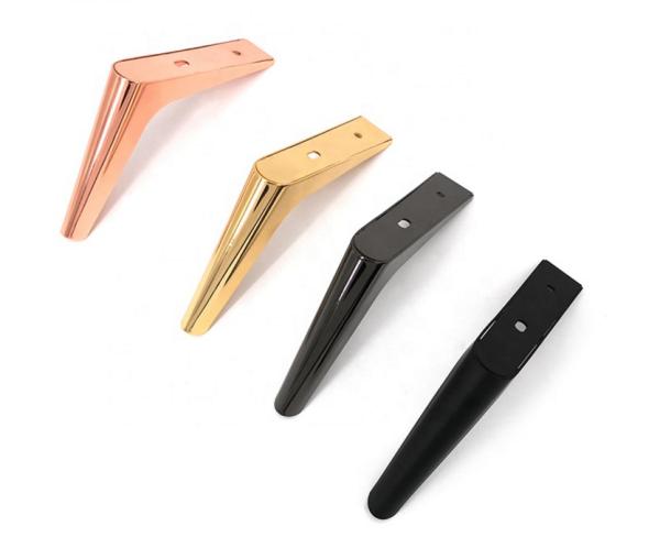 As peças em forma de L da mobília pulverizam o metal preto de pulverização Sofa Legs de 170mm