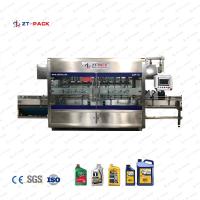 Máquina de rellenar linear de alta velocidad del metro de flujo 4000BPH para el aceite de motor del aceite de lubricante