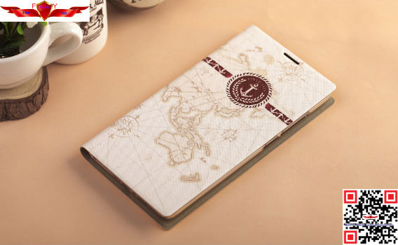 New Arrival Fashion Design Colorful PU Flip Leather Cover Case For Huawei Ascend P6
