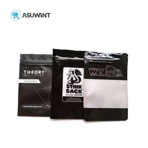 Matte Pre Roll Packaging Ziplock Stand Up Pouches Weed Weed Packing Bag