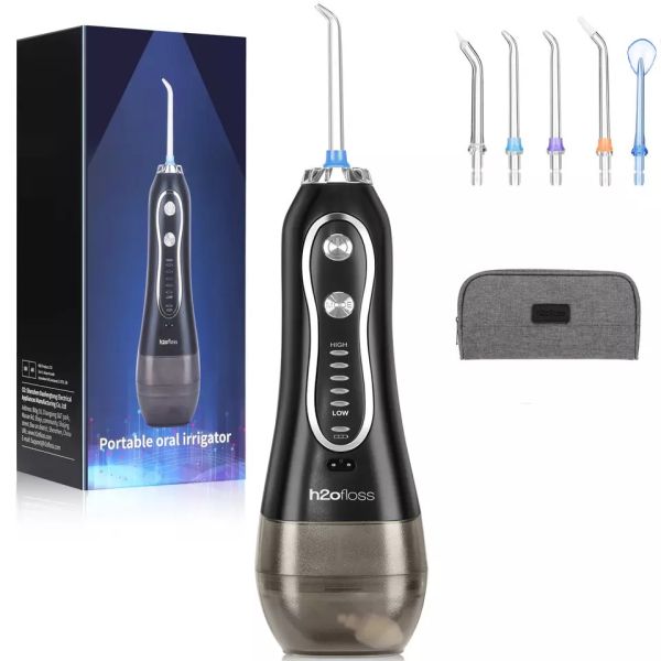 2500mAh Rechargeable Water Flosser USB Charging Oral Irrigator 1200times/Min Water Pressure