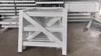 1.5m Height Horse Pvc Fence White Square Rail For Arenas Training Fields