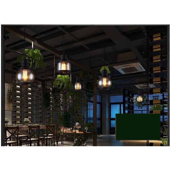 Vintage Loft Amber Glass Pendant Light Style Restaurant Bar Bed Room Glass Pendant lamp (WH-VP-79)