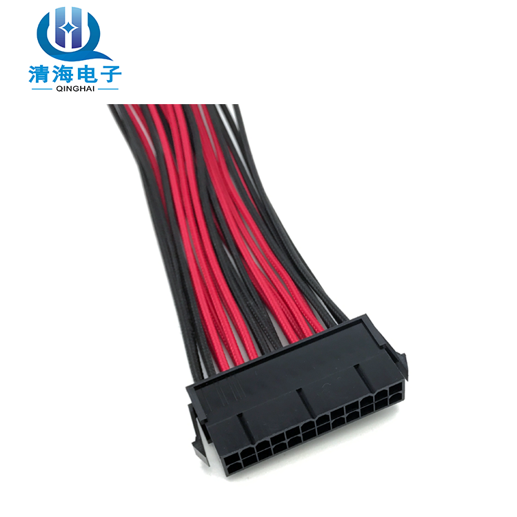 24 Pin Motherboard For Custom Sleeved Hot selling 2020 beautiful  microphone copper  lugs ribbon usb magnetic cable