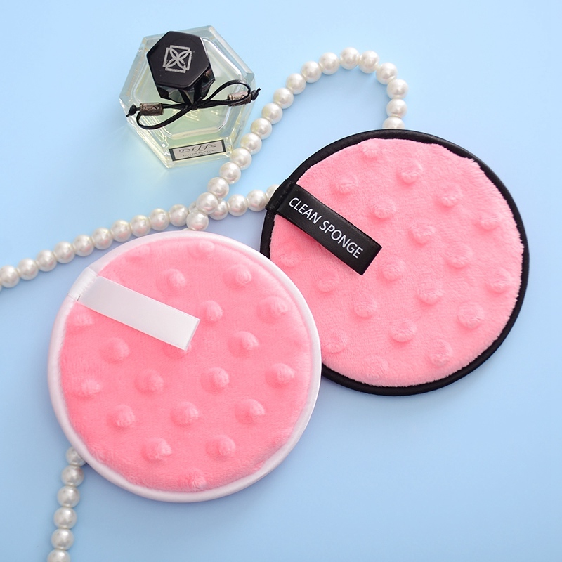 Custom Logo Private Label Reusable Microfiber Face Pads Eco Friendly