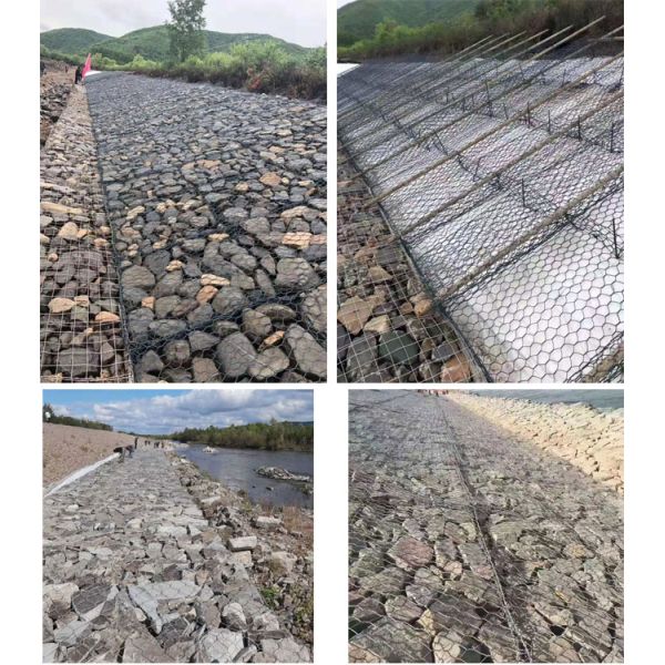 2X1X1mm Hexagonal Hole Size Gabion Box Price for Flood Control Projects