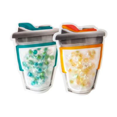 Customizable Pre Designed Jar Shaped Pouches for Enhanced Snack Packaging