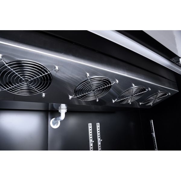 Large 998L Upright Glass Door Chiller Retail Beverage Refrigerator Showcase