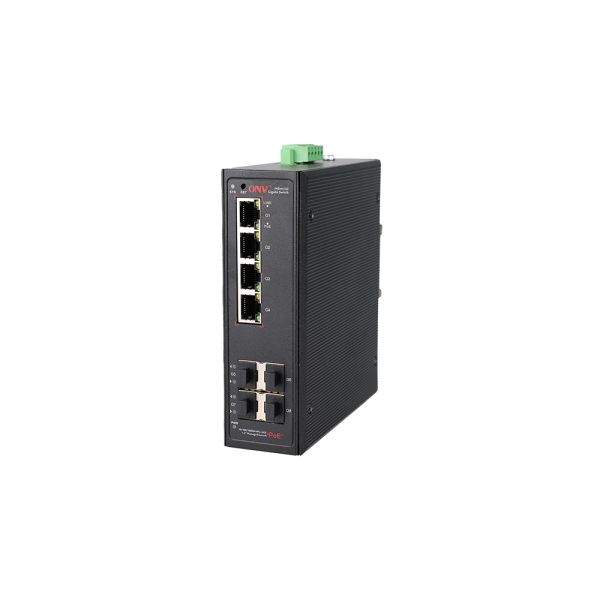 8 Port Gigabit Industrial PoE Switch With 30W PoE And 56Gbps Switching Capacity