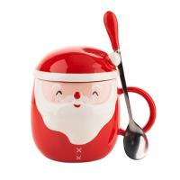 Taza creativa de la personalidad de la Navidad de la taza del regalo de vacaciones de la taza de cerámica linda y festiva del agua