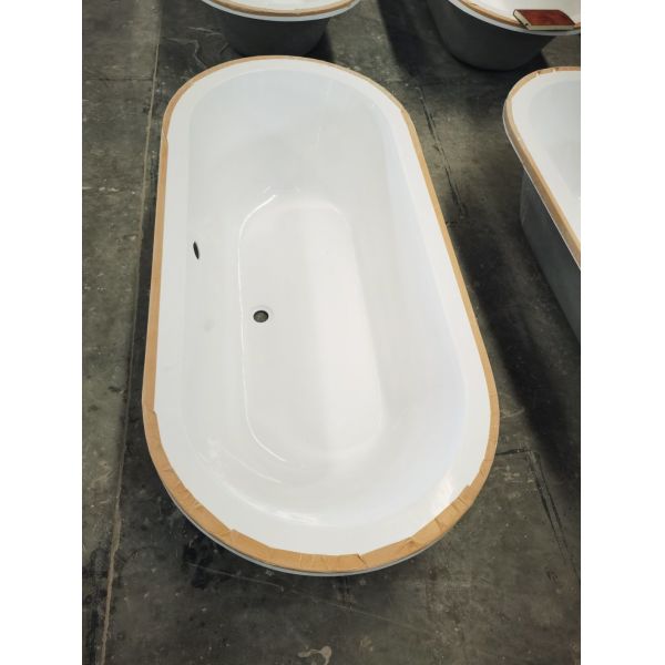HA61 Oval Simple Drop in Acrylic Bathtub for Customized Request in South Africa Market