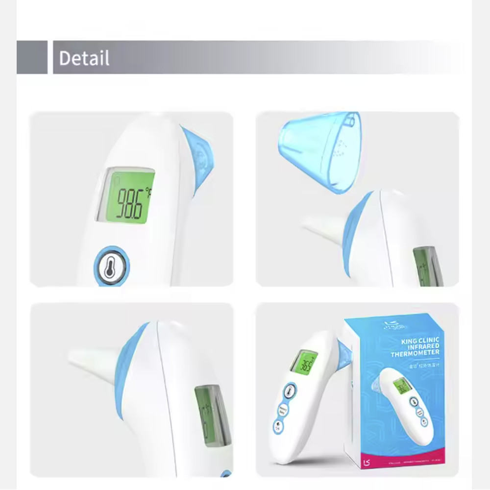 LCD Screen Infrared Medical Thermometer 1 - 3cm FDA Approved Touchless Thermometer