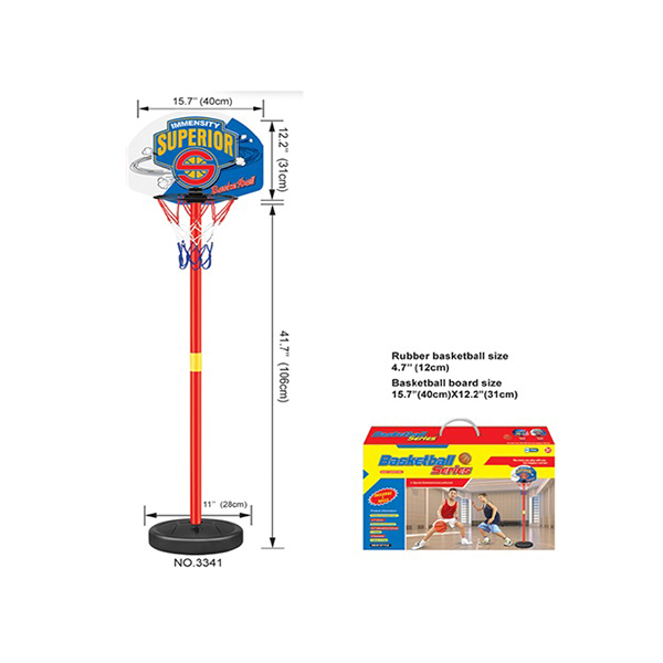 Portable Plastic Children's Basketball Hoop Adjustable Sports Toys For Boys