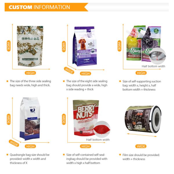 Stand Up Flat Bottom Aluminum Foil Packaging Bags Waterproof Tea / Coffee Packing