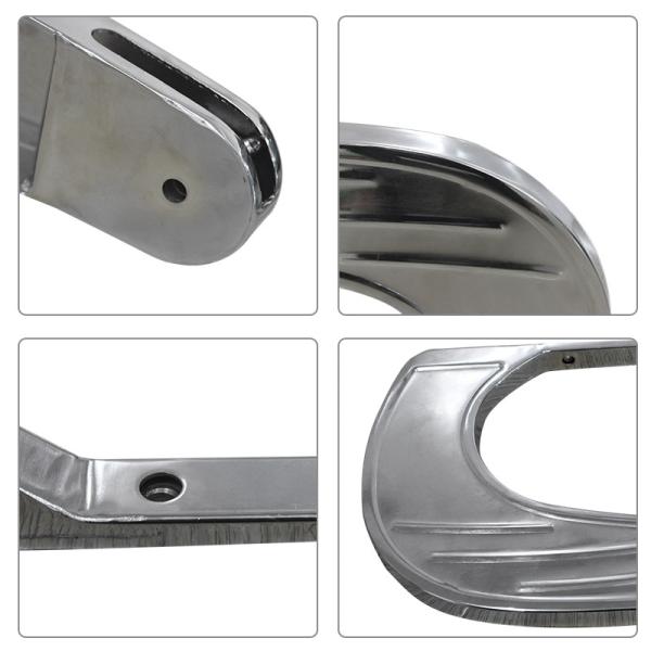 Encosto de braço de aço inoxidável e cadeira de barbeiro Base 560 x 29 x 335 mm