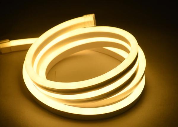 Mini cabo flexível de néon branco morno do diodo emissor de luz para 100 decorativos home - entrada 120V